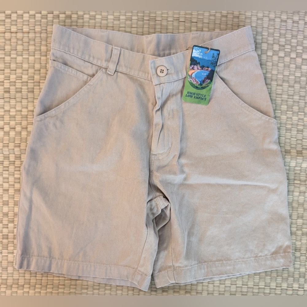 Jungmaven Beige Flat Front Men's Shorts